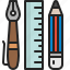 stationery, pen, pencil, ruler, write, tool 