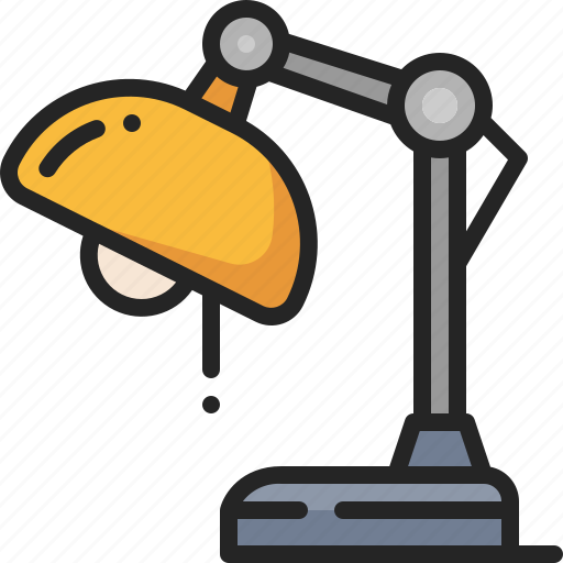 Table, lamp, light, electric, furniture, electronic, desk icon - Download on Iconfinder