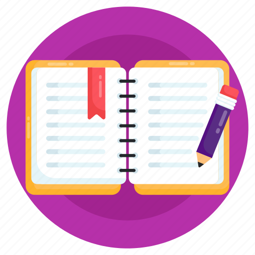 Diary, copybook, notebook, notepad, exercise book icon - Download on Iconfinder