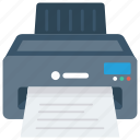 device, electronic, fax, print, printer icon 