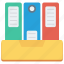 binder, book, bookshelf, data, document, documents, education, files, knowledge icon 