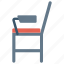 chair, furniture, school, student chair icon 