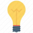 bulb, idea, innovation, invention, lightbulb icon