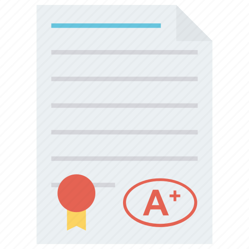 A paper, exam, grade, grades, school icon, test icon - Download on Iconfinder
