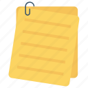 document, letter, note, pad, paper icon
