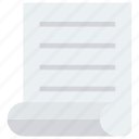 document, letter, note, paper icon