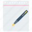 note, paper, pen, pencil, writing icon 