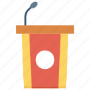 dice, graduate, presenter, speaker icon