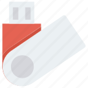 drive, flash, memory, stick, storage, usb icon, • data
