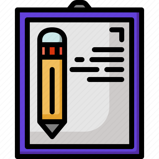 Test, document, list, checklist, exam, file, pencil icon - Download on Iconfinder