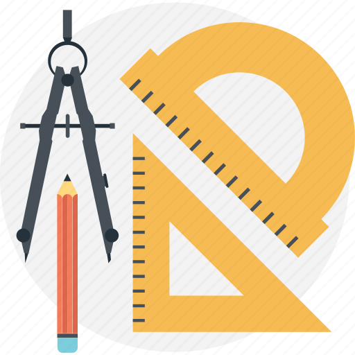 Algebra, drawing material, geometrical tools, mathematics, technical drawing icon - Download on Iconfinder
