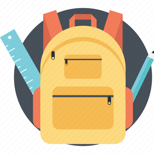 Back to school, backpack, books bag, school bag, student backpack icon - Download on Iconfinder