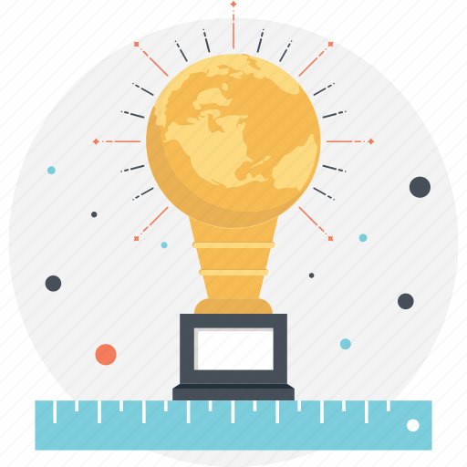 Big idea, bulb trophy, innovation award, lightbulb award icon - Download on Iconfinder