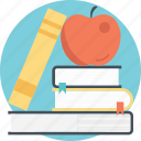apple education, apple on book, back to school, education concept, learning