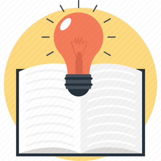 Book with bulb, creative education, creativity, innovation, knowledge power icon - Download on Iconfinder