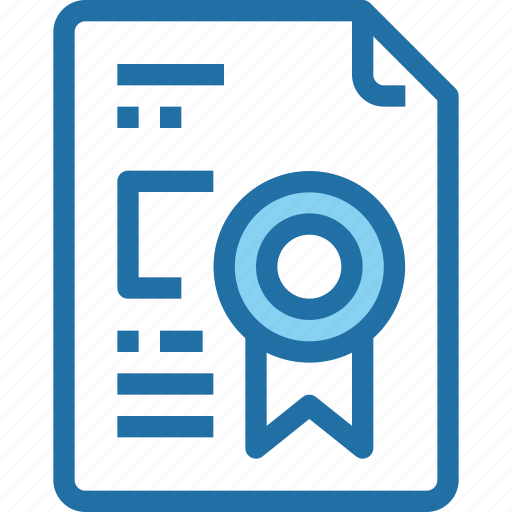 Certificate, document, education, file, learning, school icon - Download on Iconfinder