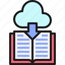education, cloud, knowledge, book, download 