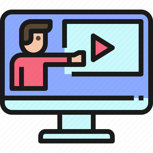Education, video, learning, online icon - Download on Iconfinder