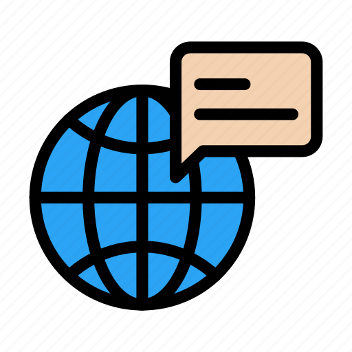 Global, world, online, communication, message icon - Download on Iconfinder