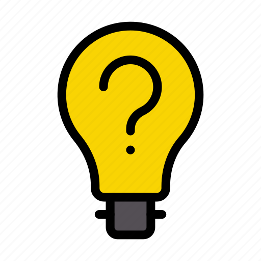 Idea, question, thought, education, lamp icon - Download on Iconfinder