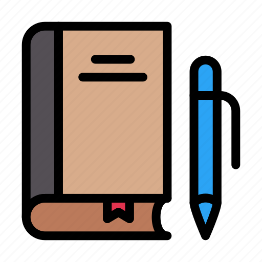 Notes, diary, education, school, book icon - Download on Iconfinder
