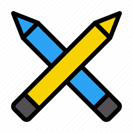 Pencil, stationary, education, write, school icon - Download on Iconfinder
