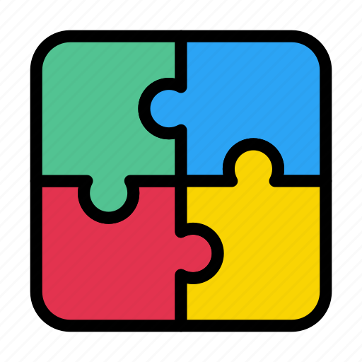 Puzzle, solution, teamwork, jigsaw, education icon - Download on Iconfinder