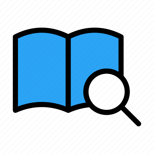 Reading, education, study, search, magnifier icon - Download on Iconfinder