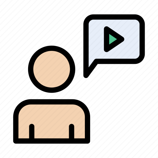 Student, video, education, online, avatar icon - Download on Iconfinder