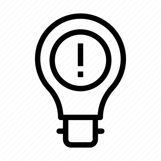 Error, idea, education, bulb, lamp icon - Download on Iconfinder