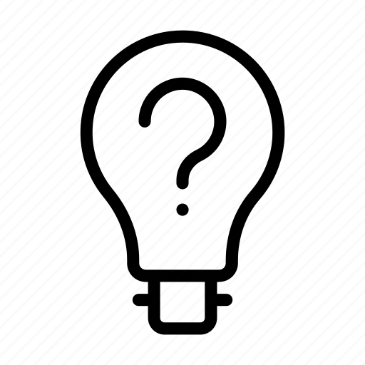 Idea, question, thought, education, lamp icon - Download on Iconfinder