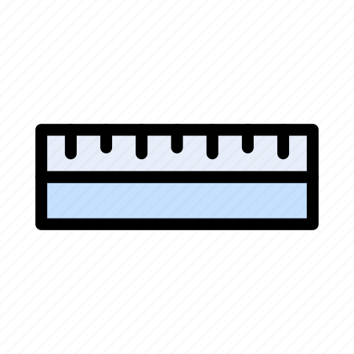 Ruler, stationary, mathematics, measure, education icon - Download on Iconfinder