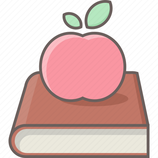 Apple, book, bookmark, education, fruit, knowledge, study icon - Download on Iconfinder