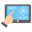 atom, laptop, chemistry, device, research, science