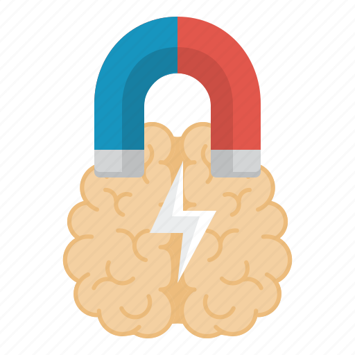 Brain, brainstorming, education, magnet, science icon - Download on Iconfinder