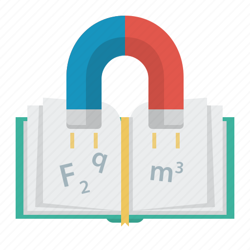 Book, education, formula, magnet, science icon - Download on Iconfinder