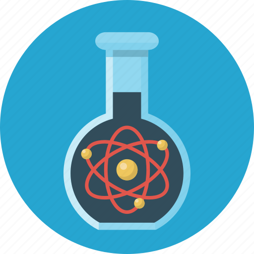 Atoms, education, science, vitro, flask icon - Download on Iconfinder