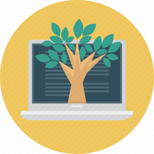 Education, science, tree, laptop icon - Download on Iconfinder