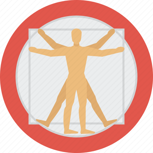 Education, man, science, vitruvian icon - Download on Iconfinder