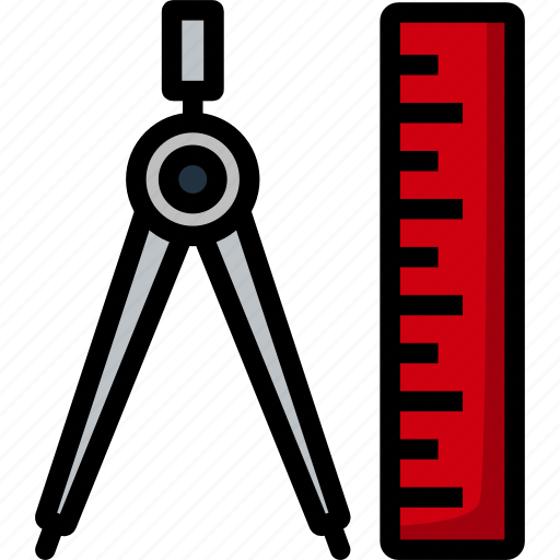 Compasses, compass, instrument, technical, tool, geometry, engineering icon - Download on Iconfinder