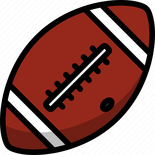 American, ball, white, team, football, lineart, professional icon - Download on Iconfinder