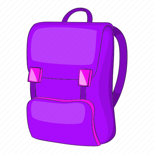 Backpack, bag, cartoon, education, object, school, sign icon - Download on Iconfinder