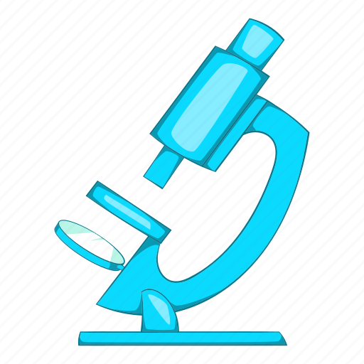 Biology, cartoon, enlarge, illustration, magnify, microscope icon - Download on Iconfinder