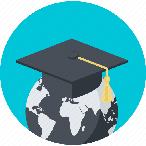 Distance, education, learning, online, round, university icon - Download on Iconfinder