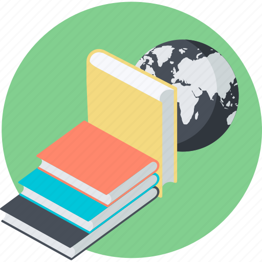 Book, distance, education, knowledge, learning, round icon - Download on Iconfinder