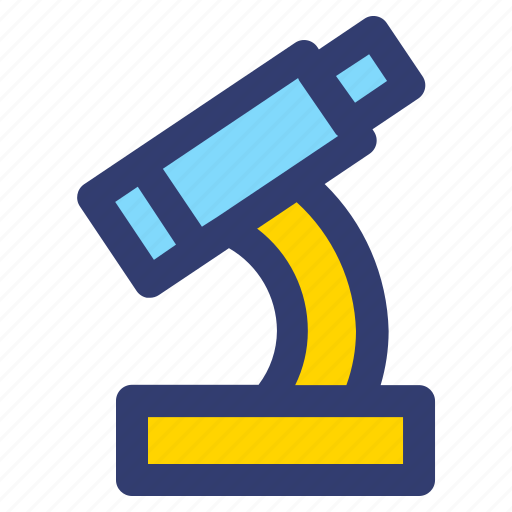 Education, filled, line, microscope icon - Download on Iconfinder