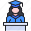 avatar, education, girl, graduation, student 