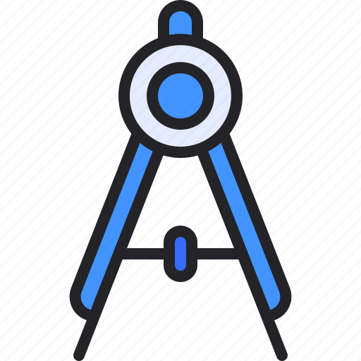 Compass, design, drawing, education, stationery icon - Download on Iconfinder
