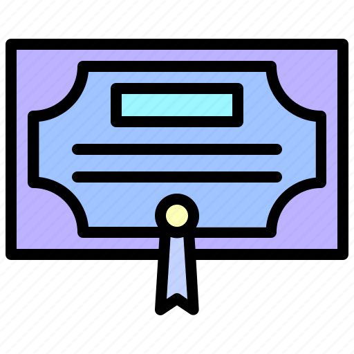 Diploma, contract, degree, certification, patent, certificate icon - Download on Iconfinder