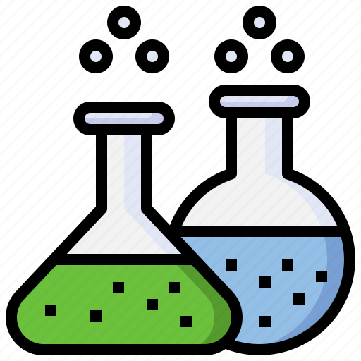 Flasks, test, tubes, lab, laboratory, education icon - Download on Iconfinder